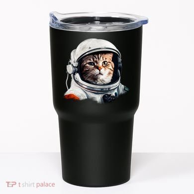 Realistic Astronaut Cat Tumbler