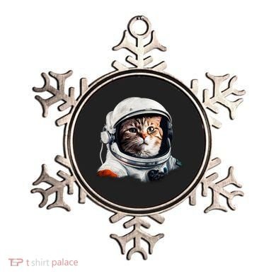 Realistic Astronaut Cat Ornament