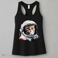 Realistic Astronaut Cat Women's Tank Top thumb 3