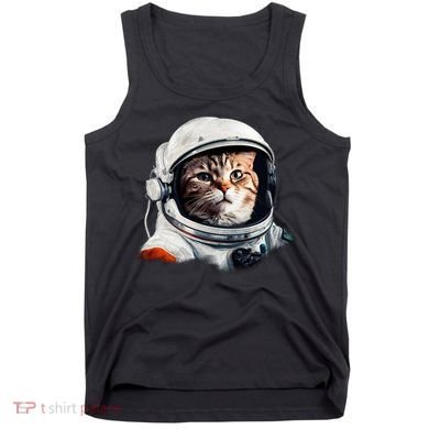 Realistic Astronaut Cat Tank Top