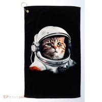 Realistic Astronaut Cat Golf Towel thumb 0