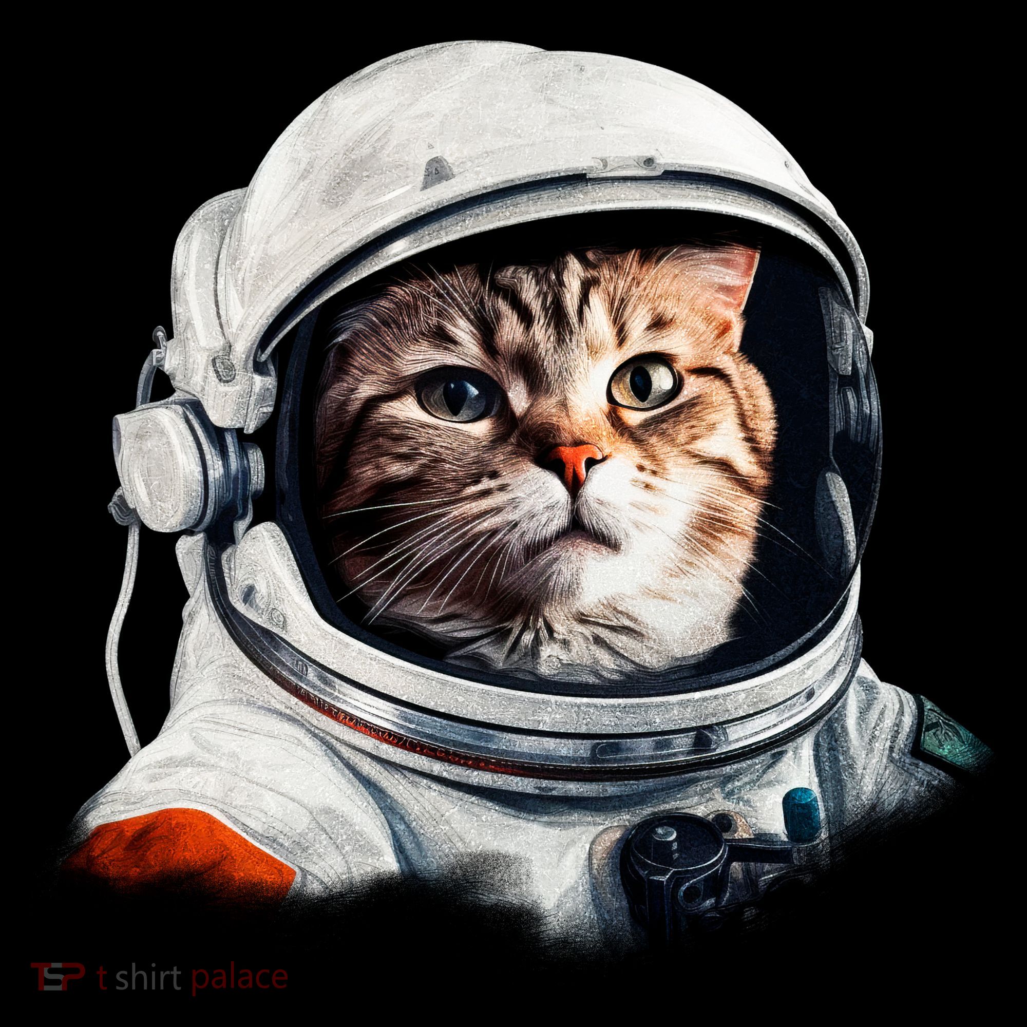 Realistic Astronaut Cat Visor