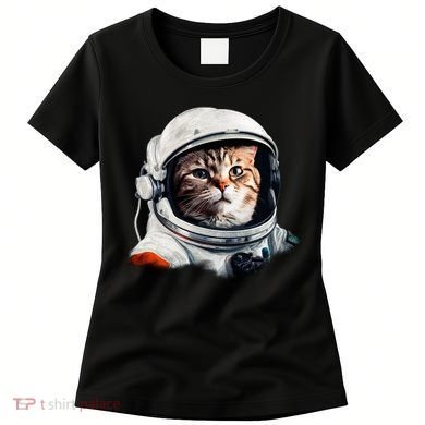 Realistic Astronaut Cat Women's T-Shirt