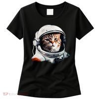 Realistic Astronaut Cat Women's T-Shirt thumb 0