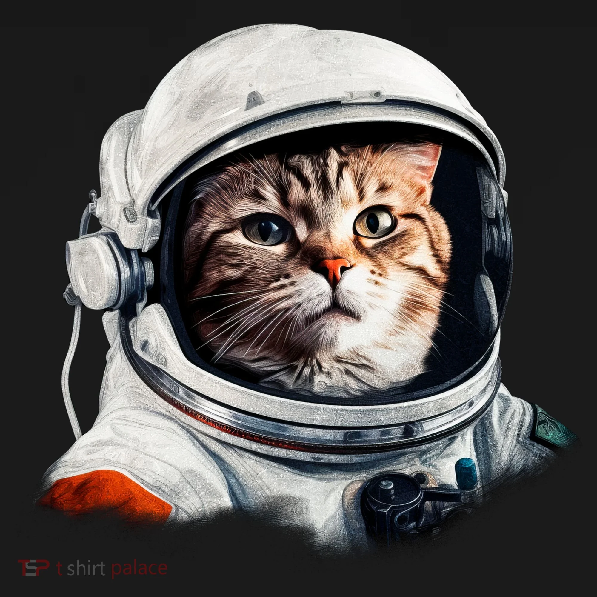 Realistic Astronaut Cat Women's T-Shirt