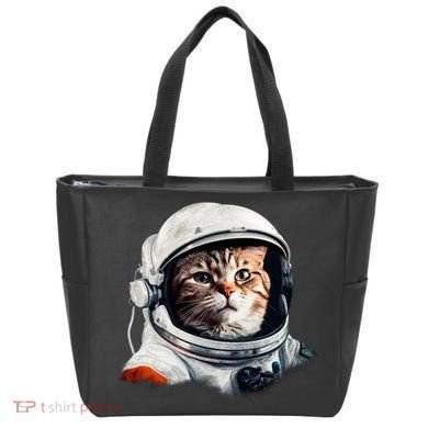 Realistic Astronaut Cat Tote Bag