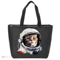 Realistic Astronaut Cat Tote Bag thumb 0