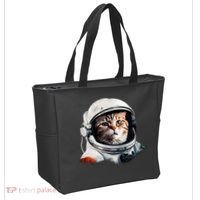 Realistic Astronaut Cat Tote Bag thumb 2