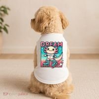 Rollerblading Axolotl Cute Salamander On Inline Skates Doggie Tank thumb 2