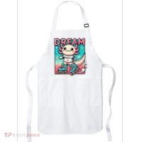 Rollerblading Axolotl Cute Salamander On Inline Skates Apron thumb 0