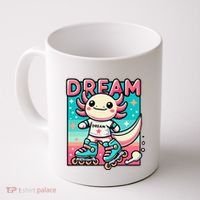 Rollerblading Axolotl Cute Salamander On Inline Skates Coffee Mug thumb 0