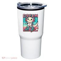 Rollerblading Axolotl Cute Salamander On Inline Skates Tumbler thumb 0