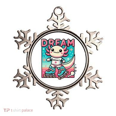 Rollerblading Axolotl Cute Salamander On Inline Skates Ornament
