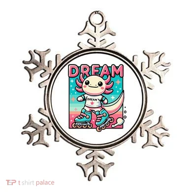Rollerblading Axolotl Cute Salamander On Inline Skates Ornament