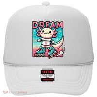 Rollerblading Axolotl Cute Salamander On Inline Skates Hat thumb 0
