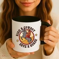 Ride A Cowboy Save A Horse Coffee Mug thumb 3