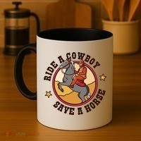 Ride A Cowboy Save A Horse Coffee Mug thumb 4