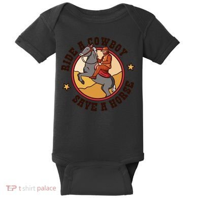 Ride A Cowboy Save A Horse Baby Bodysuit