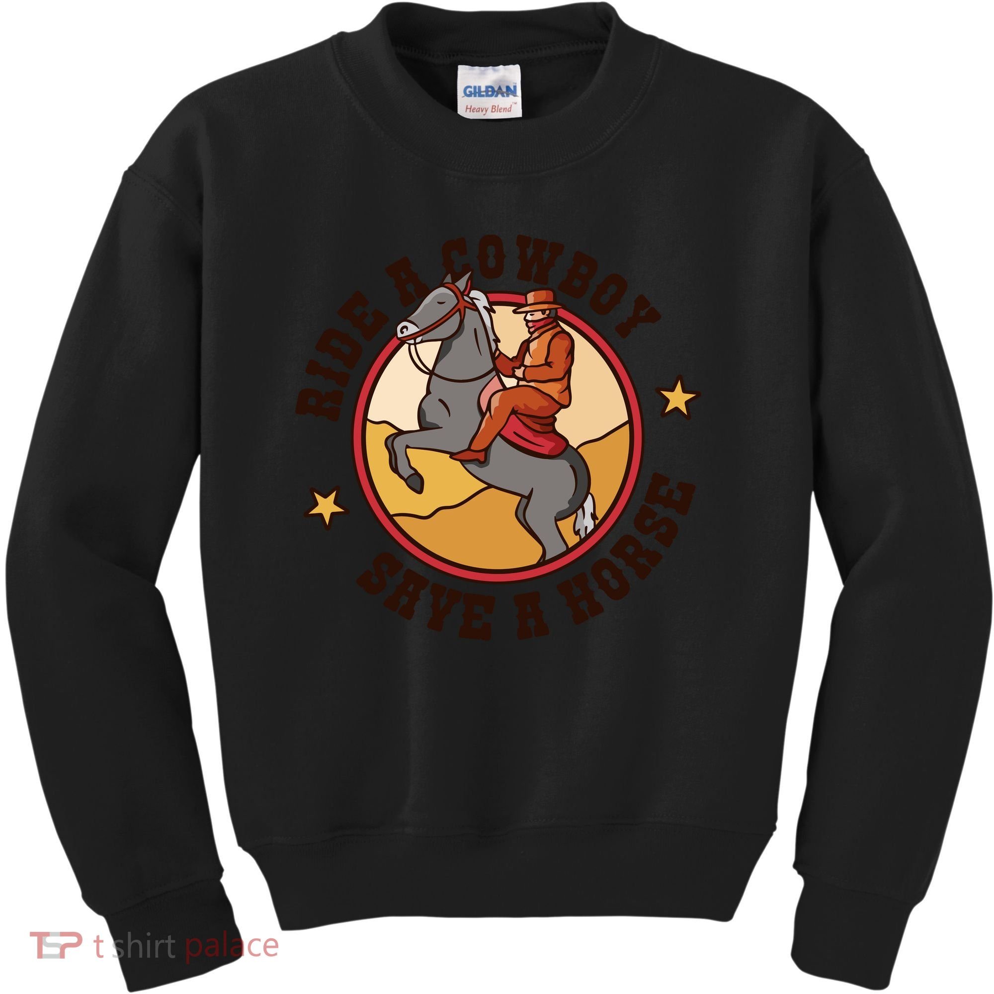 Ride A Cowboy Save A Horse Kids Sweatshirt