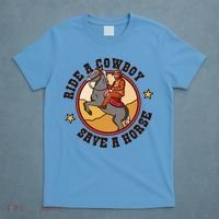 Ride A Cowboy Save A Horse T-Shirt thumb 4