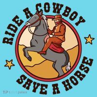 Ride A Cowboy Save A Horse Kids T-Shirt thumb 4