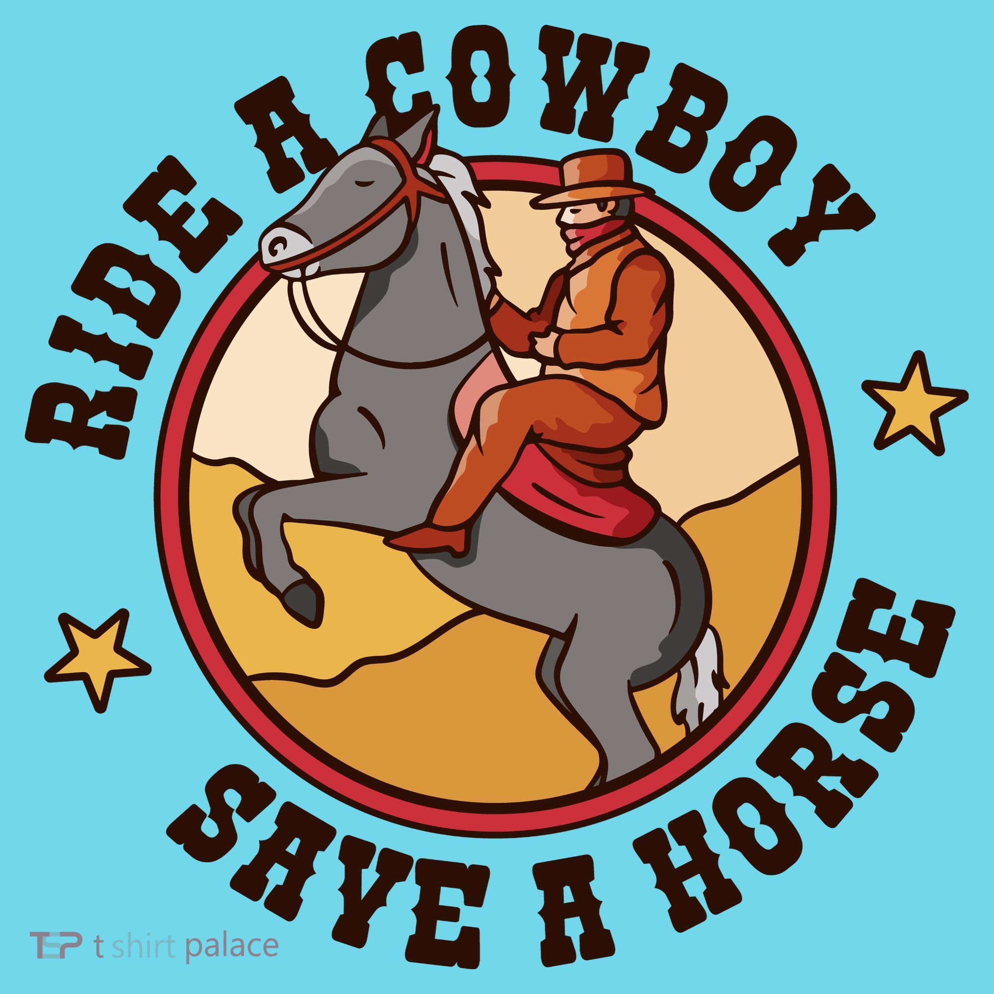 Ride A Cowboy Save A Horse Kids T-Shirt
