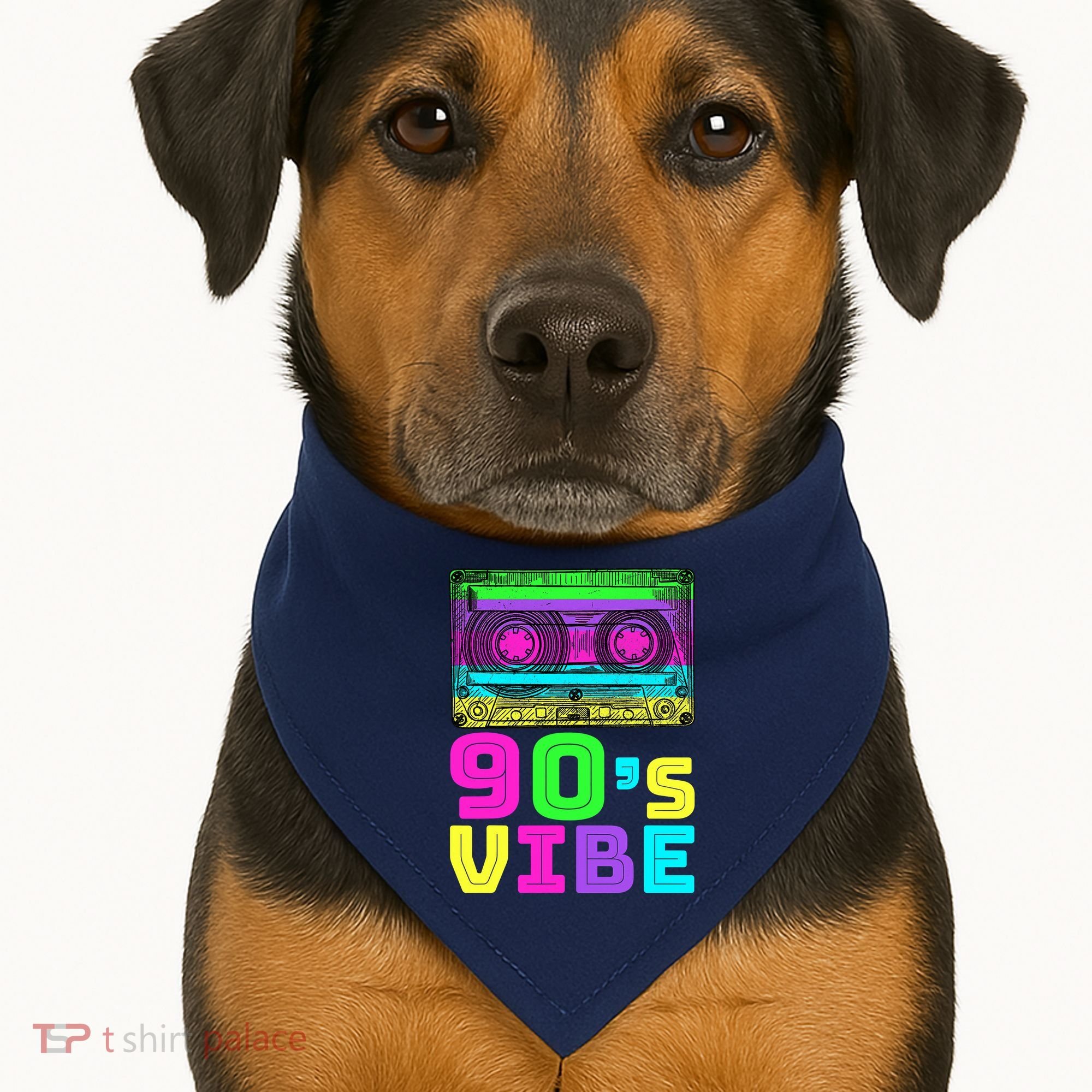 Retro Aesthetic Costume Party 90s Vibe USA-Made Doggie Bandana