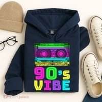 Retro Aesthetic Costume Party 90s Vibe Hoodie thumb 4