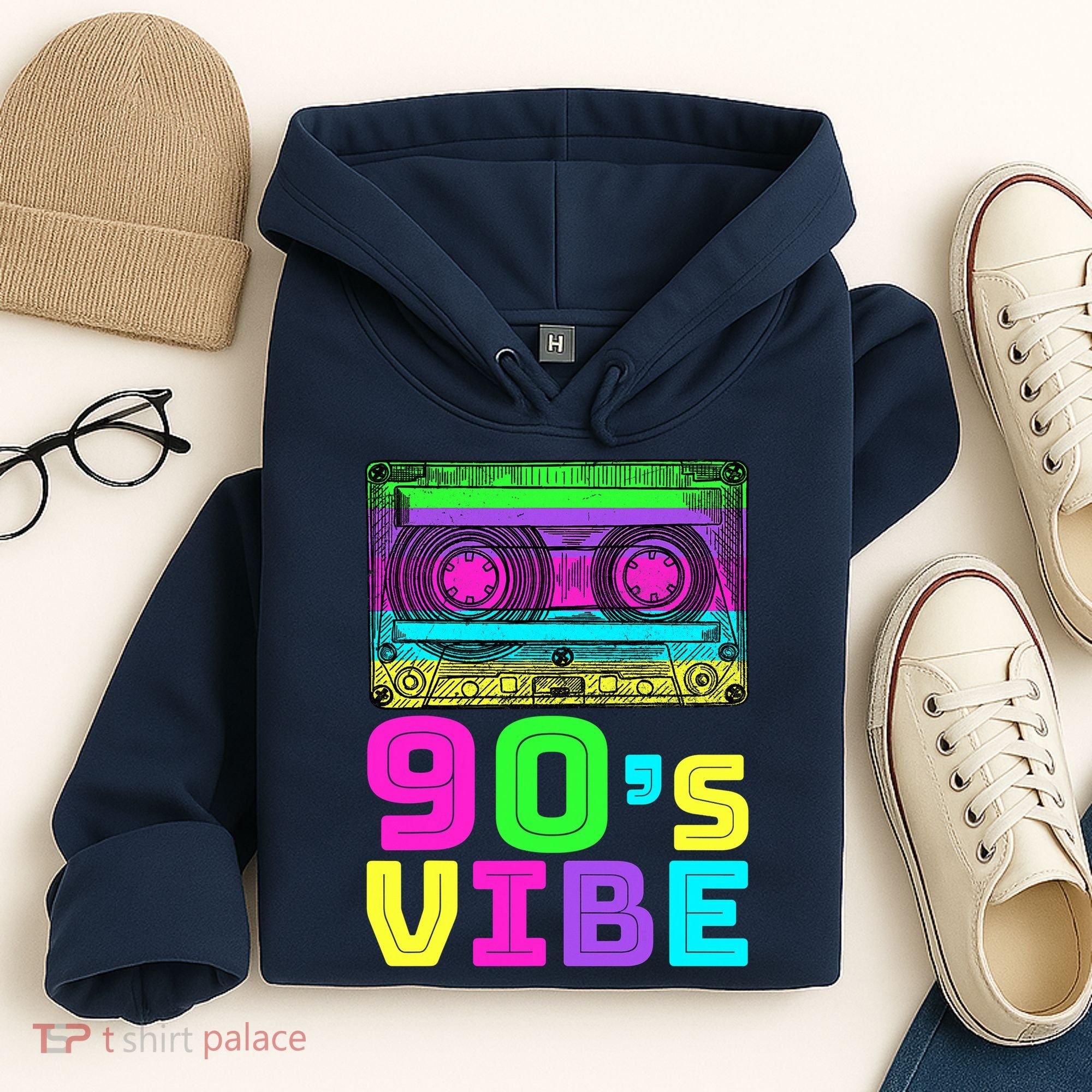 Retro Aesthetic Costume Party 90s Vibe Hoodie