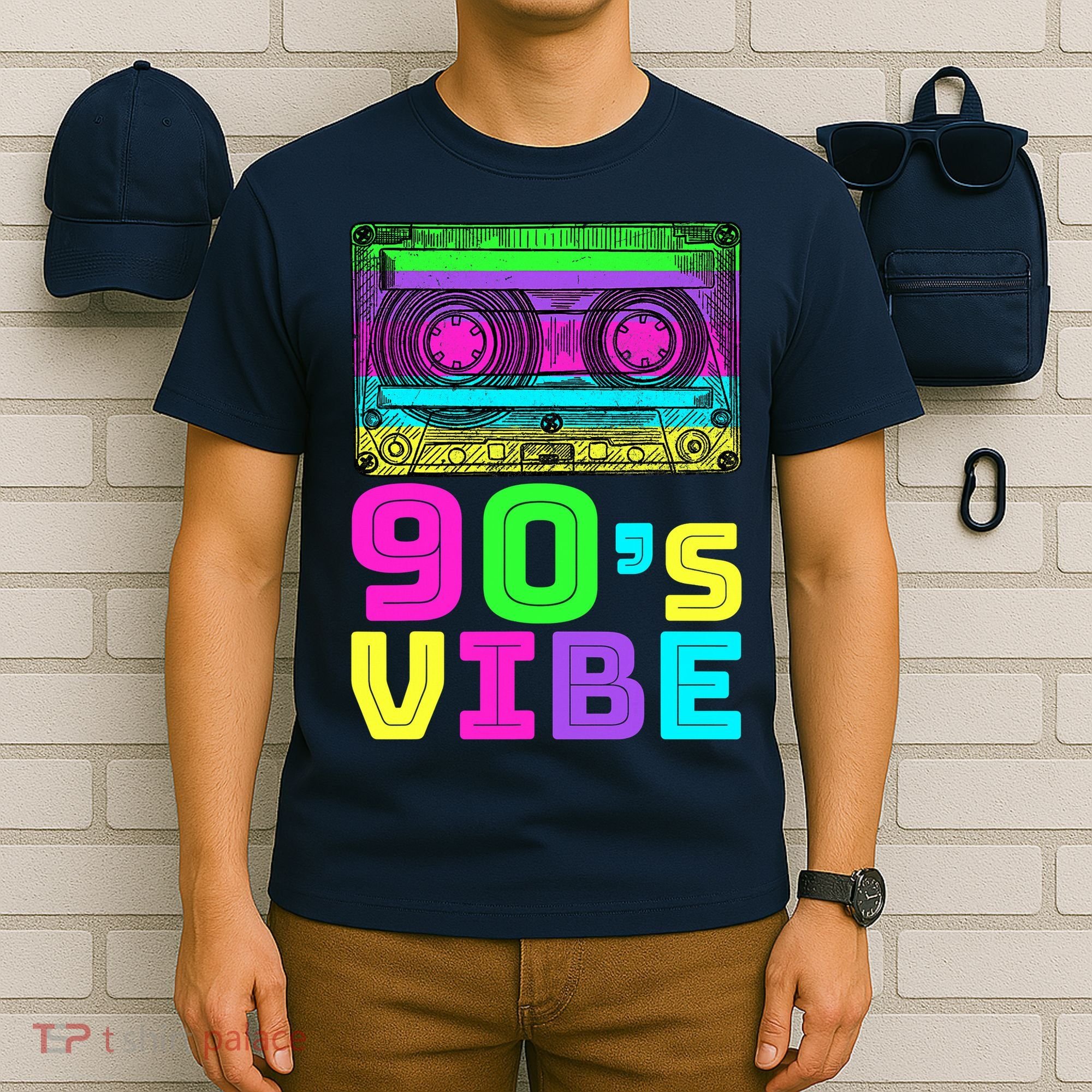 Retro Aesthetic Costume Party 90s Vibe T-Shirt