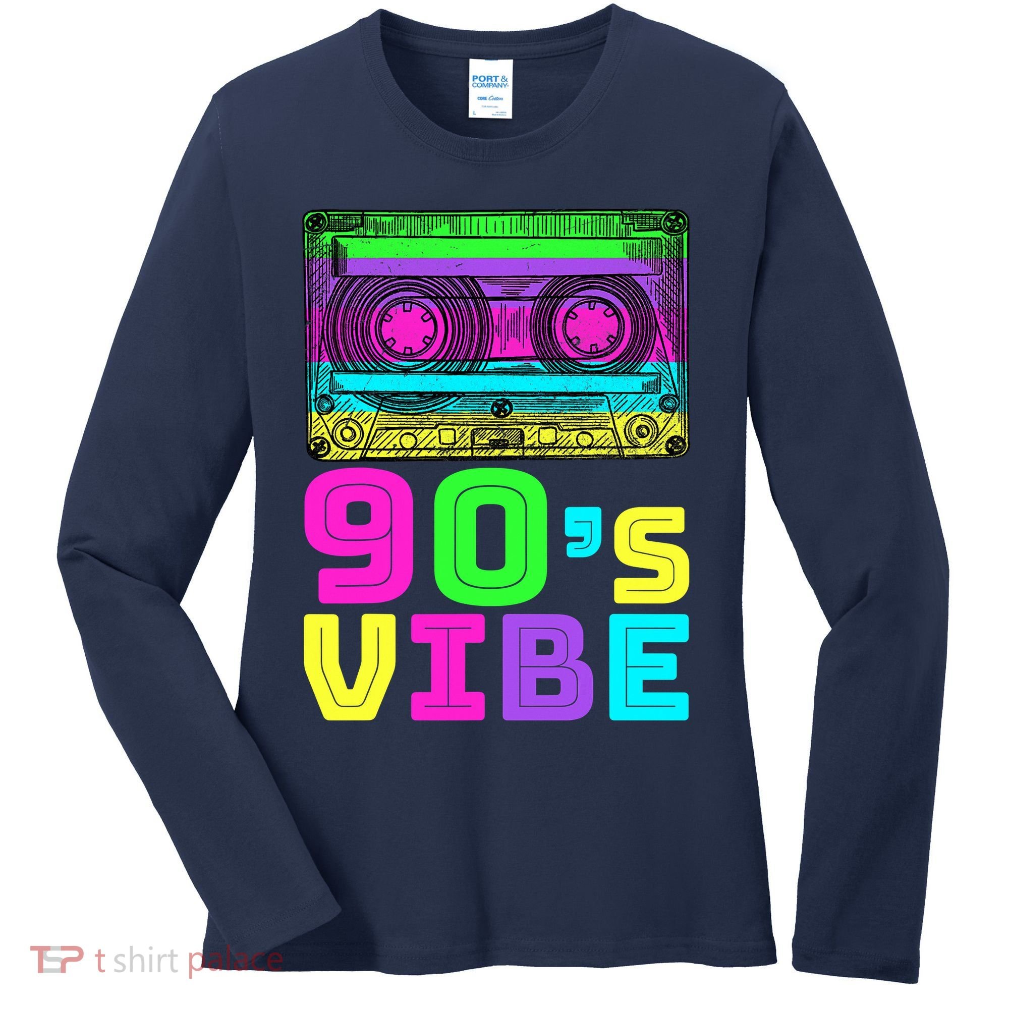 Retro Aesthetic Costume Party 90s Vibe Women's Long Sleeve Shirt