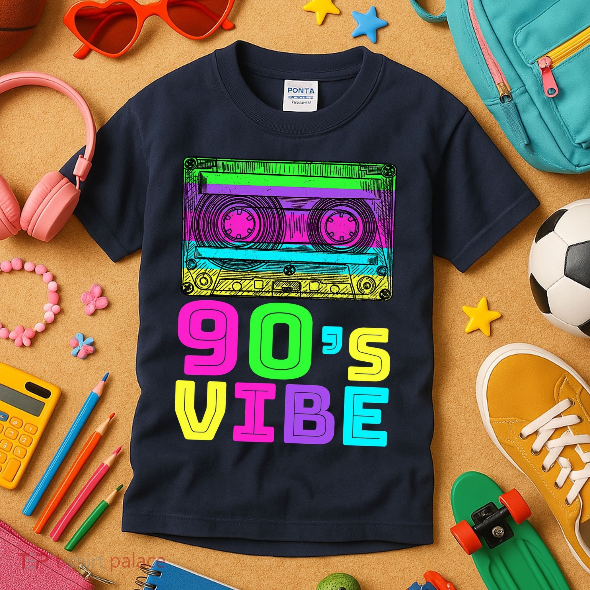 Retro Aesthetic Costume Party 90s Vibe Kids T-Shirt