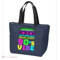Retro Aesthetic Costume Party 90s Vibe Tote Bag thumb 3