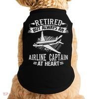 Retired Airline Captain Pilot Retirement Gift Doggie Tank thumb 0