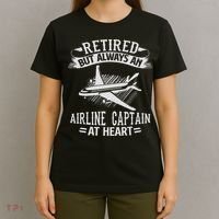 Retired Airline Captain Pilot Retirement Gift T-Shirt thumb 4