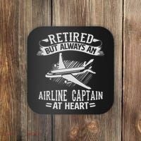 Retired Airline Captain Pilot Retirement Gift Coaster thumb 0