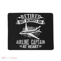 Retired Airline Captain Pilot Retirement Gift Mousepad thumb 0