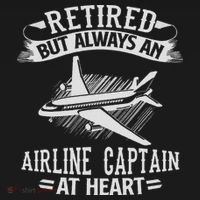 Retired Airline Captain Pilot Retirement Gift Ornament thumb 1