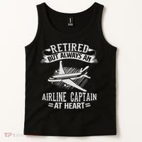 Retired Airline Captain Pilot Retirement Gift Tank Top thumb 2