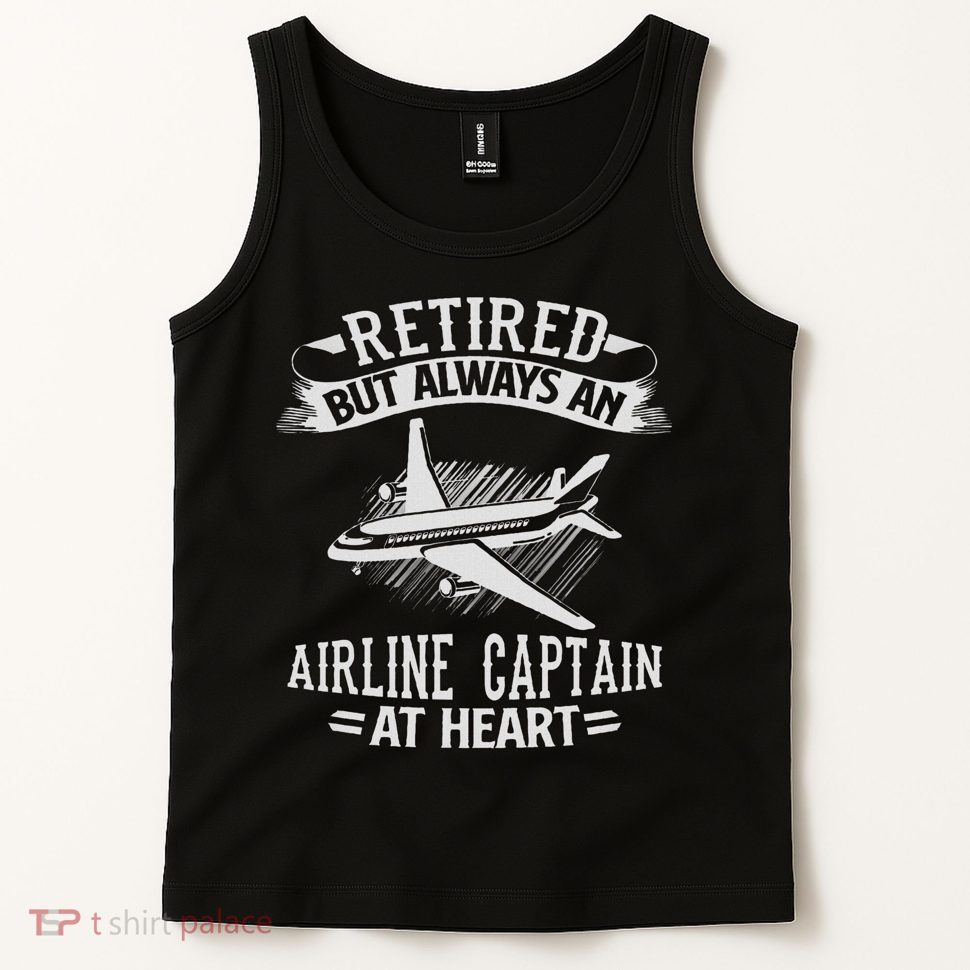 Retired Airline Captain Pilot Retirement Gift Tank Top