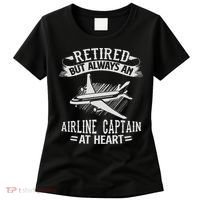 Retired Airline Captain Pilot Retirement Gift Women's T-Shirt thumb 0