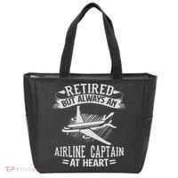 Retired Airline Captain Pilot Retirement Gift Tote Bag thumb 0