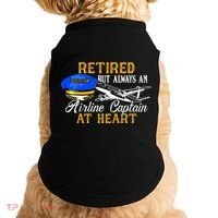 Retired Airline Captain Pilot Retirement Gift Doggie Tank thumb 0