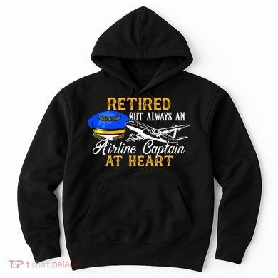 Retired Airline Captain Pilot Retirement Gift Hoodie