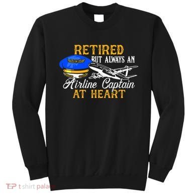 Retired Airline Captain Pilot Retirement Gift Sweatshirt