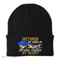 Retired Airline Captain Pilot Retirement Gift Beanie thumb 0