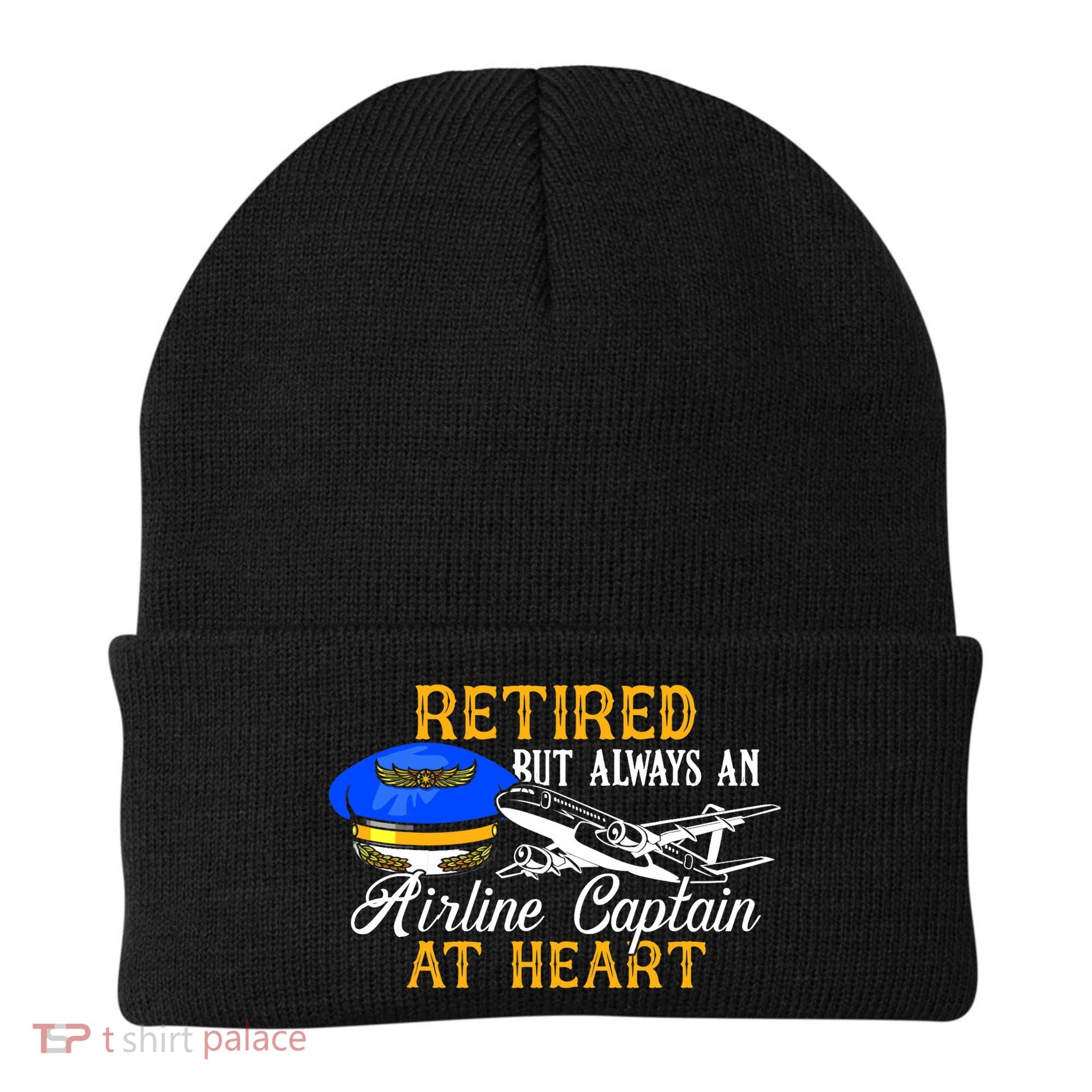 Retired Airline Captain Pilot Retirement Gift Beanie