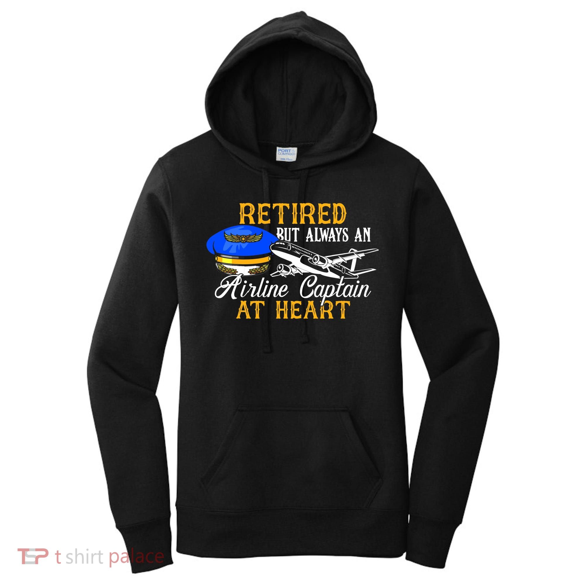 Retired Airline Captain Pilot Retirement Gift Women's Hoodie