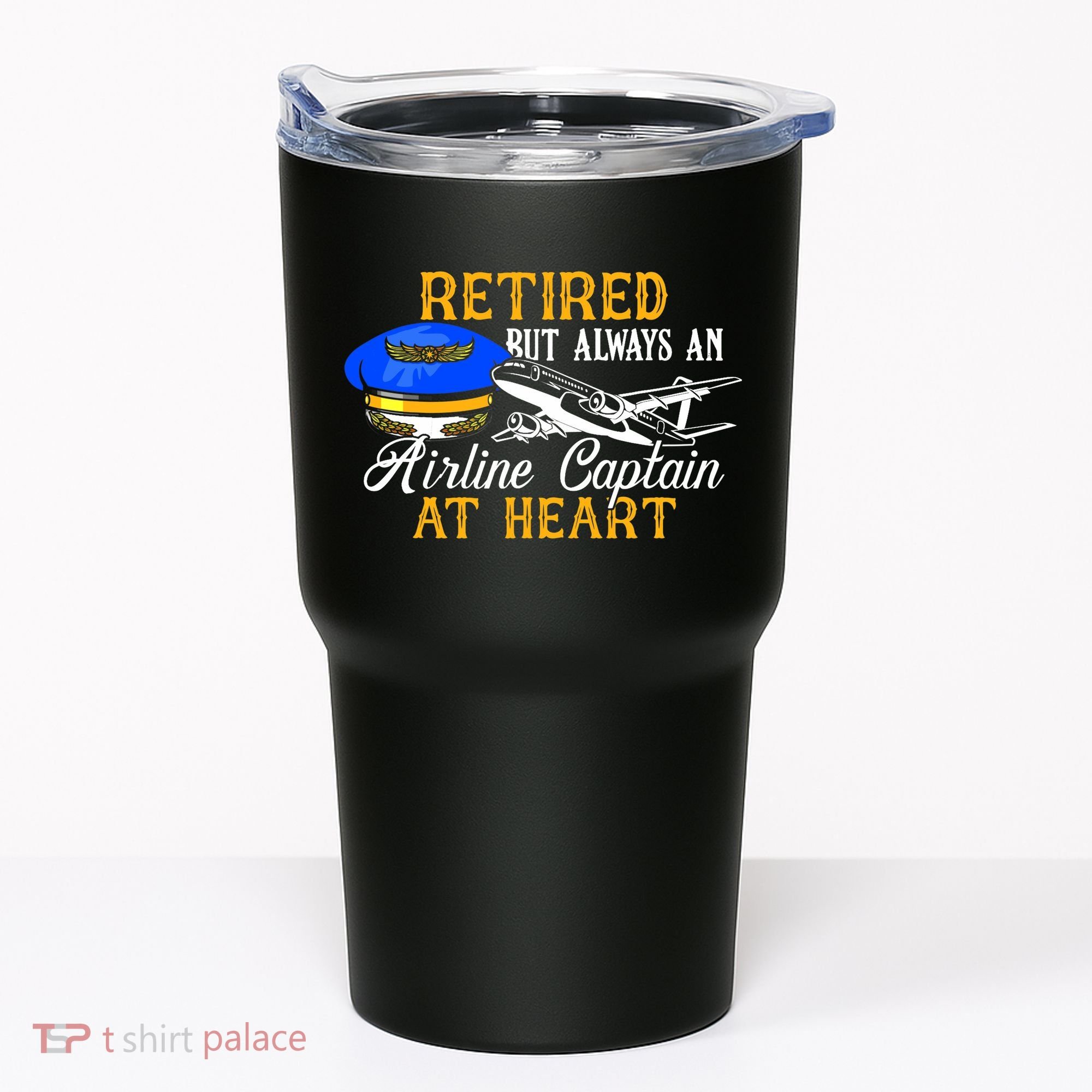 Retired Airline Captain Pilot Retirement Gift Tumbler