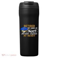 Retired Airline Captain Pilot Retirement Gift 24oz Duet Stainless Steel Tumbler thumb 0